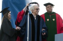 2010. Receiving Honorary Degree from George Washington University. 